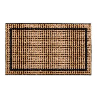 Leen Bakker Mat Riviéra Border - naturel - 45x75 cm - Leen Bakker aanbieding
