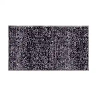 Leen Bakker Mat Universal Velvet - antraciet - 67x120 cm - Leen Bakker aanbieding