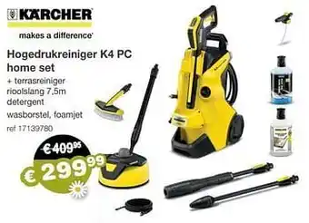 Kärcher hogedrukreiniger k4 pc home set
