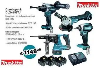 Makita combopack dlx4159tj