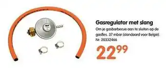 Gasregulator met slang