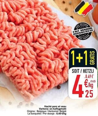 Cora Haché porc et veau varkens- en kalfsgehakt aanbieding