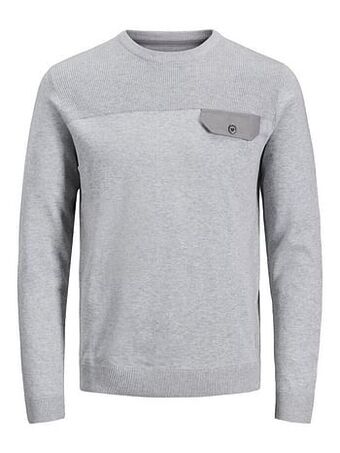 Berca Shoes Jack & Jones Trui Jack&jones Trui Borstzak - Grijs aanbieding