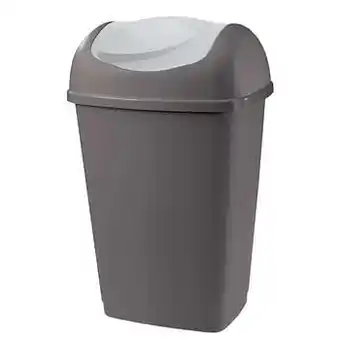 Afvalbak Grace - antracietkleur - 50l - Leen Bakker