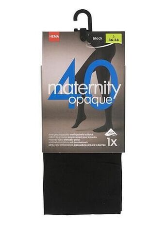 HEMA HEMA Zwangerschapspanty 40denier Zwart (zwart) aanbieding