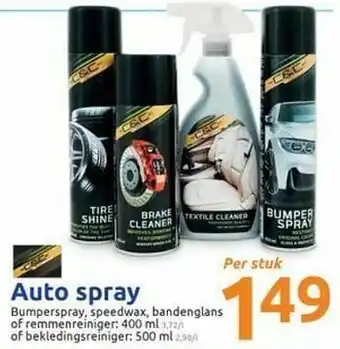 Action Auto spray aanbieding