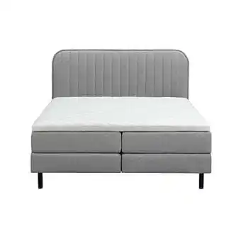 Leen Bakker UMIX boxspring op maat Elin - stof lichtgrijs - 140x200 cm - Leen Bakker aanbieding