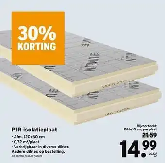 GAMMA Pir isolatieplaat aanbieding