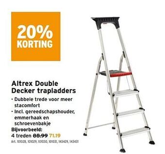 GAMMA Altrex double decker trapladders aanbieding