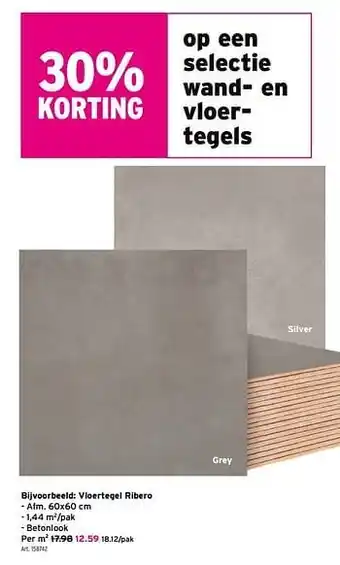 GAMMA Vloertegel ribero aanbieding