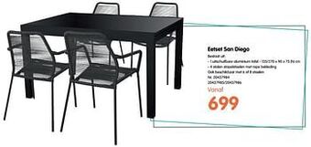 Fun Eetset san diego aanbieding