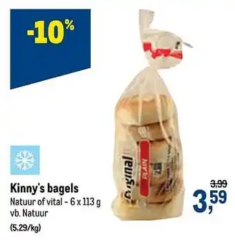 Kinny`s bagels natuur