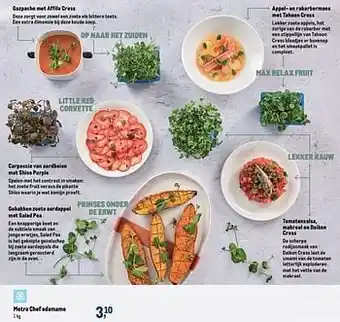 Makro Metro chef edamame aanbieding