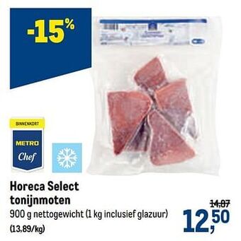 Makro Horeca select tonijnmoten aanbieding