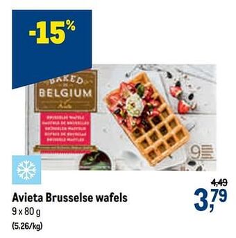 Makro Avieta brusselse wafels aanbieding