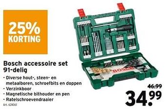 Bosch accessoire set 91-delig
