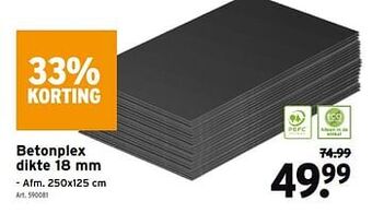 GAMMA Betonplex aanbieding