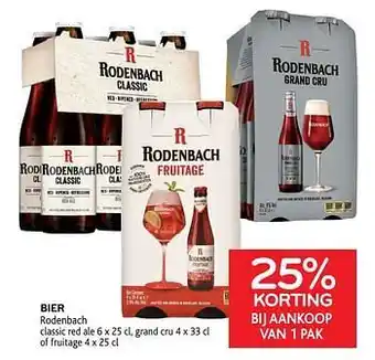 Alvo Bier rodenbach 25% korting bij aankoop van 1 pak aanbieding
