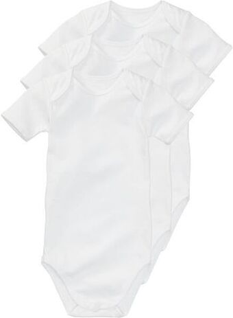 HEMA HEMA 3-pak Baby Romper Wit (wit) aanbieding