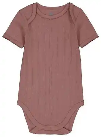 HEMA Body Organic Katoen Ajour Oudroze (oudroze)