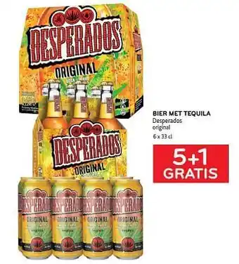 Bier met tequila desperados 5+1 gratis