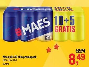 Makro Maes pils aanbieding