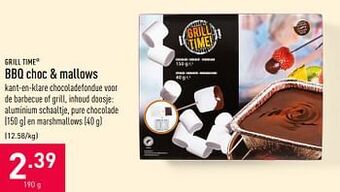 ALDI Bbq choc + mallows aanbieding