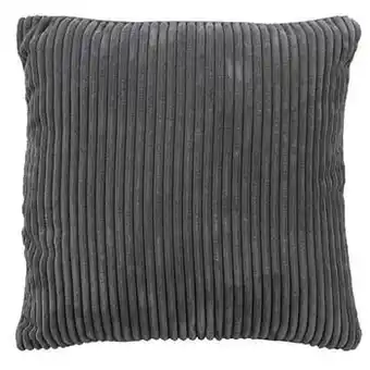 Leen Bakker Sierkussen Supercord - donkergrijs - 45x45 cm - Leen Bakker aanbieding