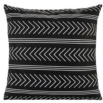 Leen Bakker Sierkussen Mavi - zwart - 45x45 cm - Leen Bakker aanbieding