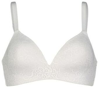 HEMA HEMA Voorgevormde Bh Met Kant Zonder Beugel Wit (wit) aanbieding