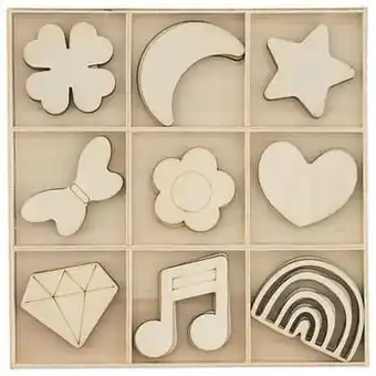 HEMA HEMA Figuren Hout- 27 Stuks aanbieding