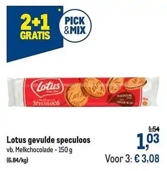 Lotus gevulde speculoos melkchocolade