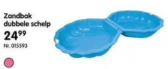 Fun Zandbak dubbele schelp aanbieding