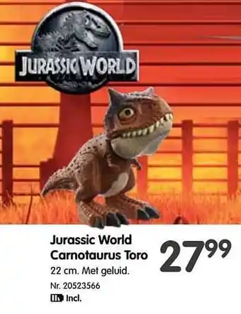 Fun Jurassic world carnotaurus toro aanbieding