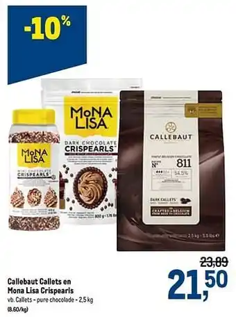 Makro Callets - pure chocolade aanbieding