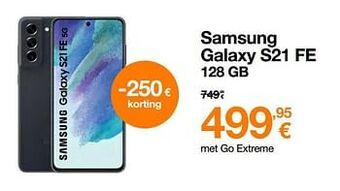 Orange Samsung galaxy s21 fe 128 gb aanbieding