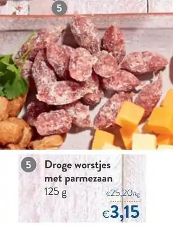 OKay Droge worstjes met parmezaan aanbieding
