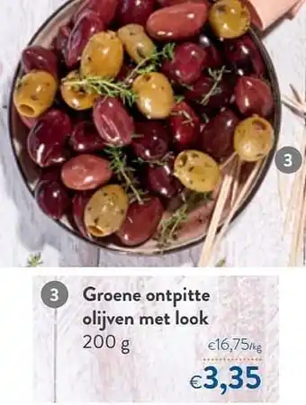 OKay Groene ontpitte olijven met look aanbieding