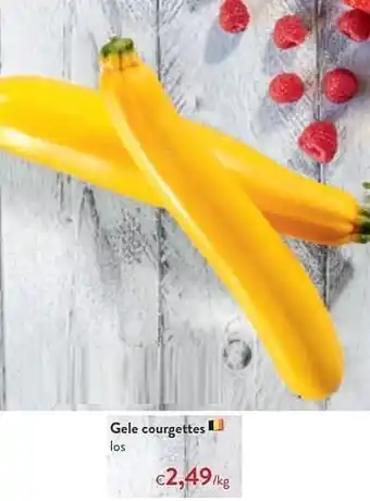 Gele courgettes