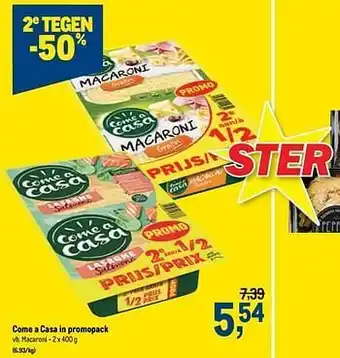 Makro Come a casa macaroni aanbieding