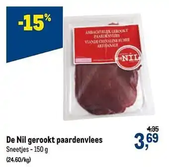 Makro De nil gerookt paardenvlees aanbieding