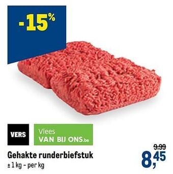 Makro Gehakte runderbiefstuk aanbieding