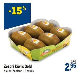 Makro Zespri kiwi`s gold aanbieding