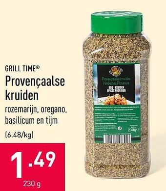 ALDI Provençaalse kruiden aanbieding