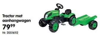 Tractor met aanhangwagen
