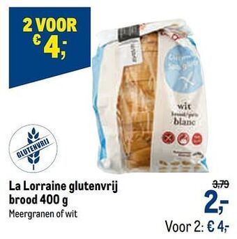 La lorraine glutenvrij brood