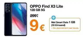 Orange Oppo find x3 lite 128 gb 5g aanbieding