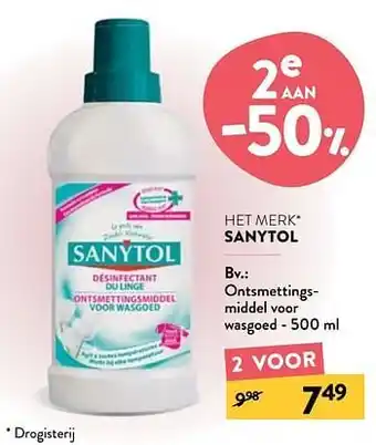 Di Sanytol ontsmettingsmiddel voor wasgoed aanbieding