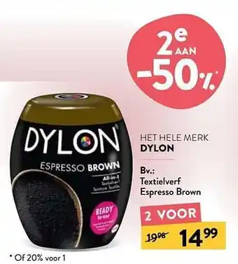 Di Dylon textielverf espresso brown aanbieding