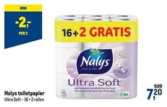 Makro Nalys toiletpapier aanbieding